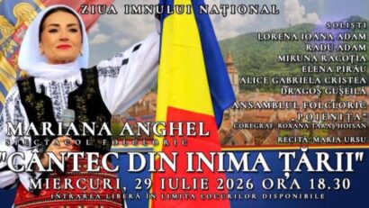BRAȘOV: „Cântec din inima țării”, spectacol folcloric de Ziua Imnului Național