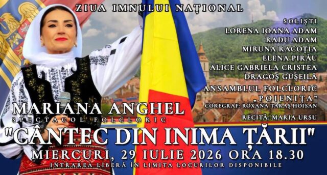 BRAȘOV: „Cântec din inima țării”, spectacol folcloric de Ziua Imnului Național